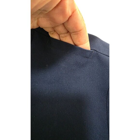 Figs Navy Blue Men's Scrub Top Aya Healthcare Logo Short Sleeve Size M Lightweig - Picture 6 of 8